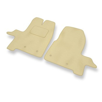 Velour gulvmåtter til Ford Transit Custom Varevogn (2012-2023) - beige