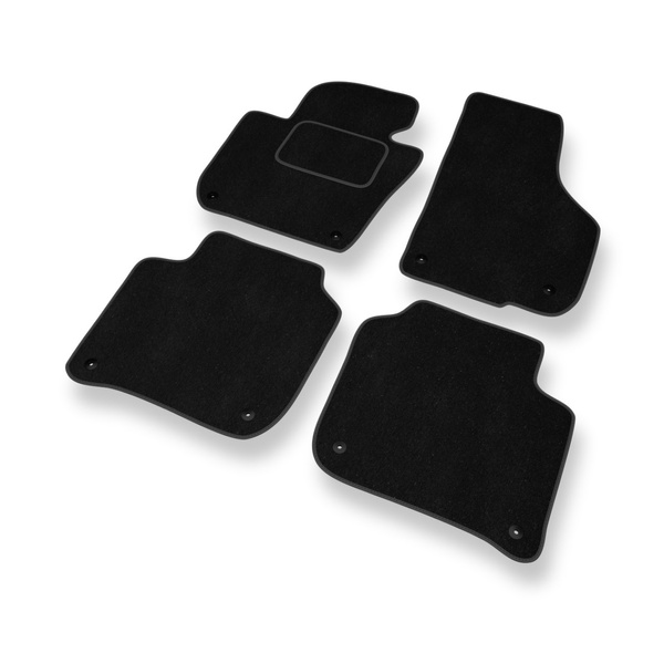 Velour gulvmåtter til Skoda Superb II Stationcar, Liftback (2008-2015) - sort