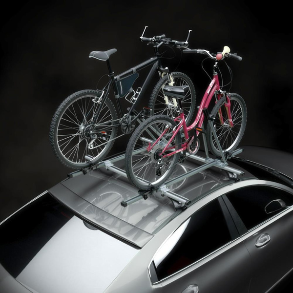 Cykelholder i aluminium til bilens tag - 2xM-08