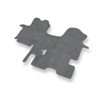 Velour gulvmåtter til Opel Vivaro I Vogn (2001-2014) 3 personers - grå