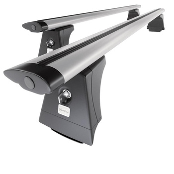 Tagbagagebærer til bil Toyota Avensis mk III Stationcar (2009-2019) - sølv bagag