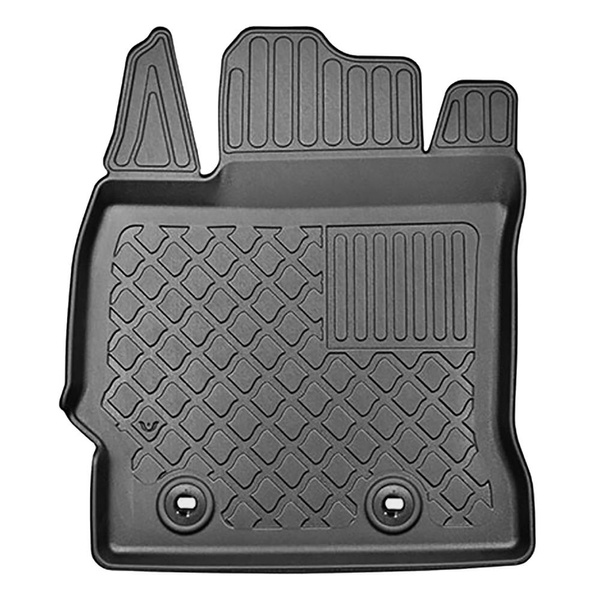 Bagagerumsmåtte og bilmåttesæt TPE skræddersyet til: Toyota Auris II Touring Sports (07.2013-12.2018) - nederste bagagerum; uden dobbelt gulv i bagagerum; også med Hybrid-drev