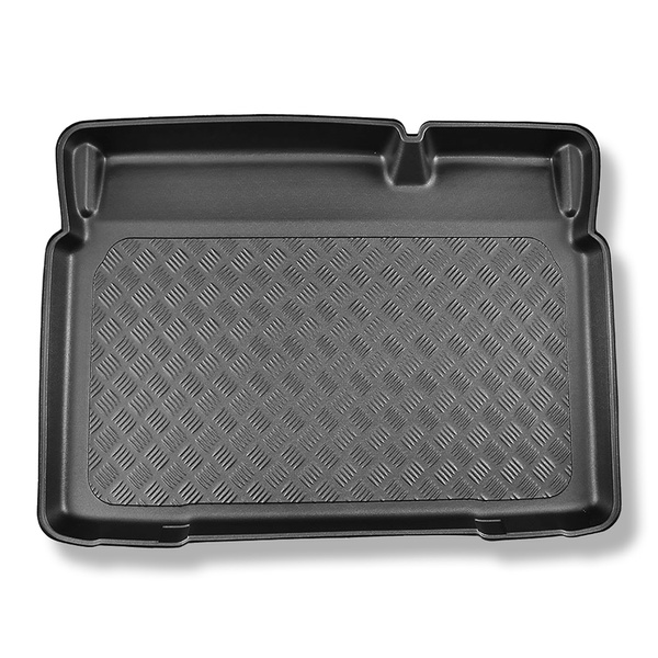 Gulvmåtte til bagagerum Opel Crossland X SUV (06.2017-2021) - nederste bagagerum forberedt til bagagerumets bevægelige gulv; Under / uden bevægeligt gulv i bagagerummet (Flex Floor)