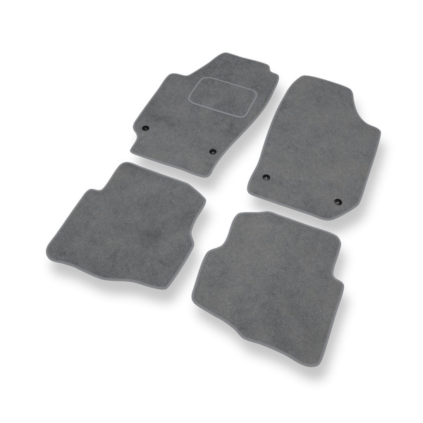 Velour gulvmåtter til Seat Ibiza III Hatchback (2002-2008) - grå