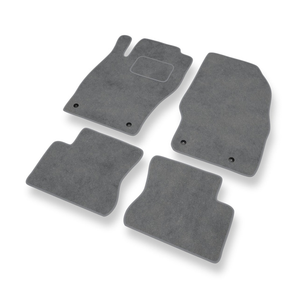 Velour gulvmåtter til Opel Corsa D Hatchback (2006-2014) - grå