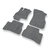 Velour gulvmåtter til Hyundai Accent II Hatchback, Liftback, Sedan (2000-2005) - grå