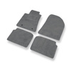 Velour gulvmåtter til Toyota Avensis II Stationcar, Liftback, Sedan (2003-2008) - grå