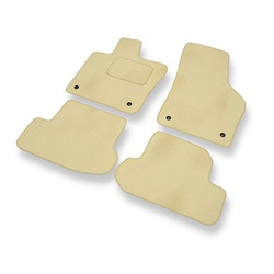 Velour gulvmåtter til Volkswagen Beetle III Hatchback, Cabriolet (2011-2019) - beige