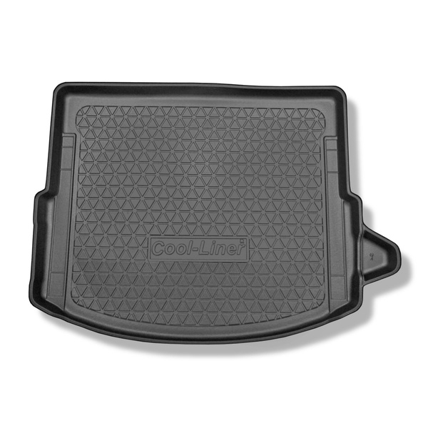 Gulvmåtte til bagagerum Land Rover Discovery Sport L550 SUV (01.2015-....) - 5/7 sæder; tredje række ledig; også til modeller med monteringsskinner; Højre fordybning fjernbar; Også Plug-in Hybrid