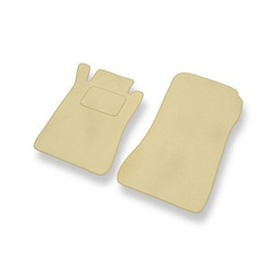 Velour gulvmåtter til Mercedes-Benz CLK A209 Coupé (2003-2009) - beige