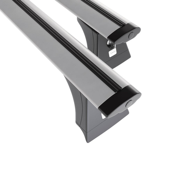 Tagbagagebærer til bil Opel Astra J mk IV Sedan (2011-2020) - sølv bagagebærer til taget - lastholder - tagholder - Monteringspunkter - Aluminium