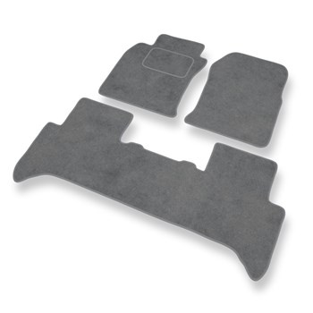 Velour gulvmåtter til Toyota Land Cruiser J120 SUV (2002-2009) - grå