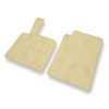 Velour gulvmåtter til Smart ForTwo II Hatchback, Cabriolet (2007-2013) - beige