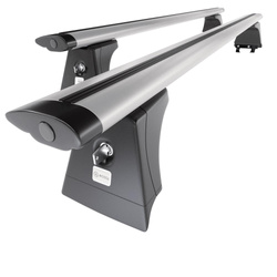 Tagbagagebærer til bil Opel Astra J mk IV Hatchback (2009-2015) - sølv bagagebærer til taget - lastholder - tagholder - Monteringspunkter - Aluminium