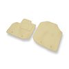 Velour gulvmåtter til Honda City V Sedan (2009-2011) - beige
